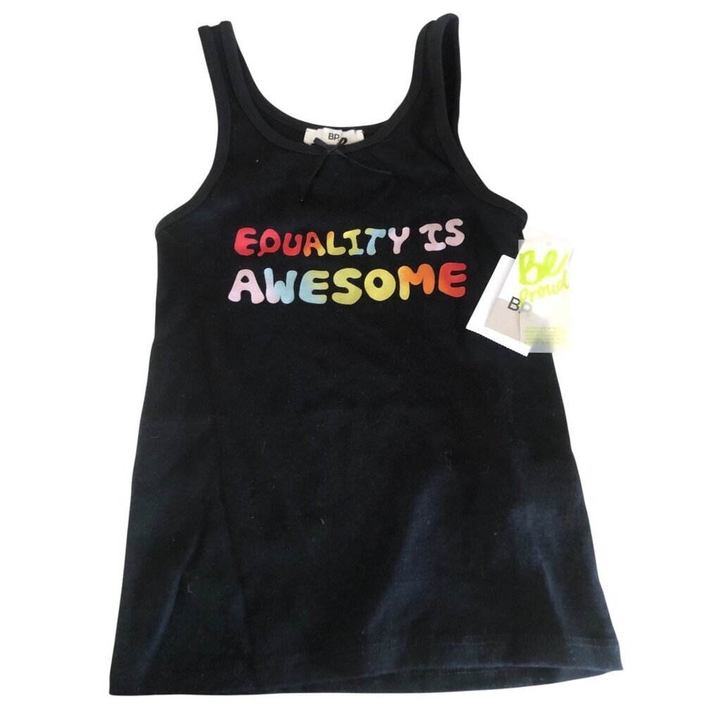 EQUALITY IS AWESOME BP Tank Size XS Black & Multi-color